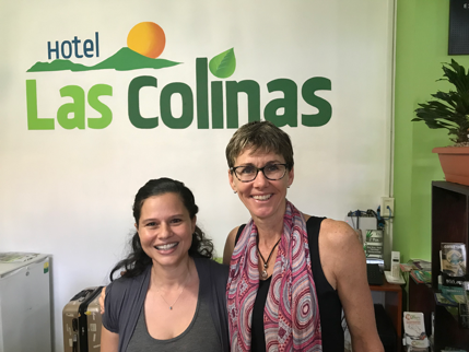 Ivette Lopez and Pele Hallam-Young; photo taken by Andrew Hallam
