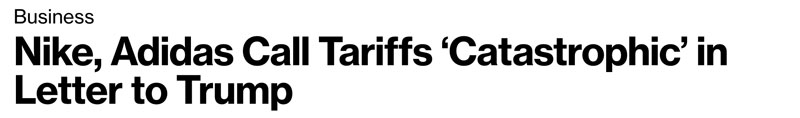 Headline from Bloomberg
