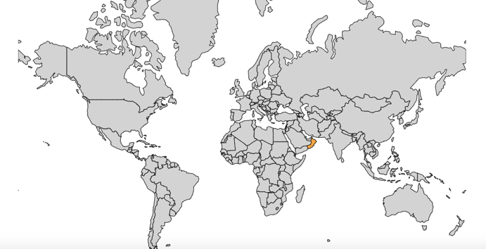 Map of Oman
