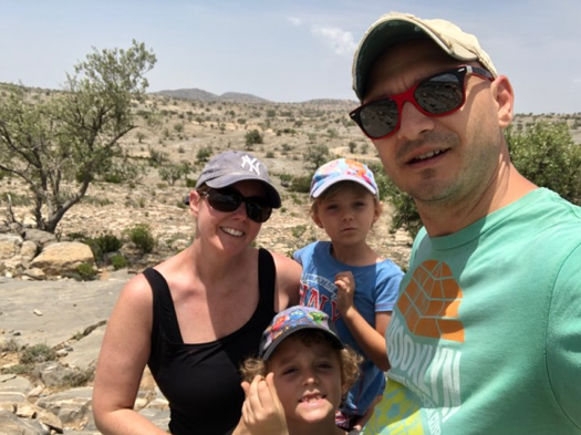 Pictured left to right: Emmee Haun, Owen Nichol, Aleya Nichol and James Nichol